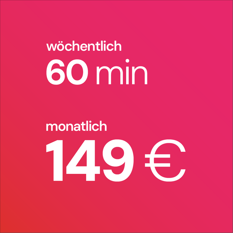 Klavierunterricht 60 Minuten pro Woche – 149 € monatlich Tarifübersicht: 60 Minuten wöchentlicher Musikunterricht bei der ARTIQ Musikschule für 149 € im Monat.