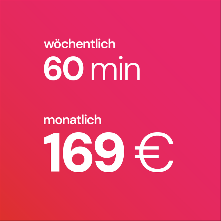 Klavierunterricht 60 Minuten pro Woche – 169 € monatlich Tarifübersicht: 60 Minuten wöchentlicher Musikunterricht bei der ARTIQ Musikschule für 169 € im Monat.
